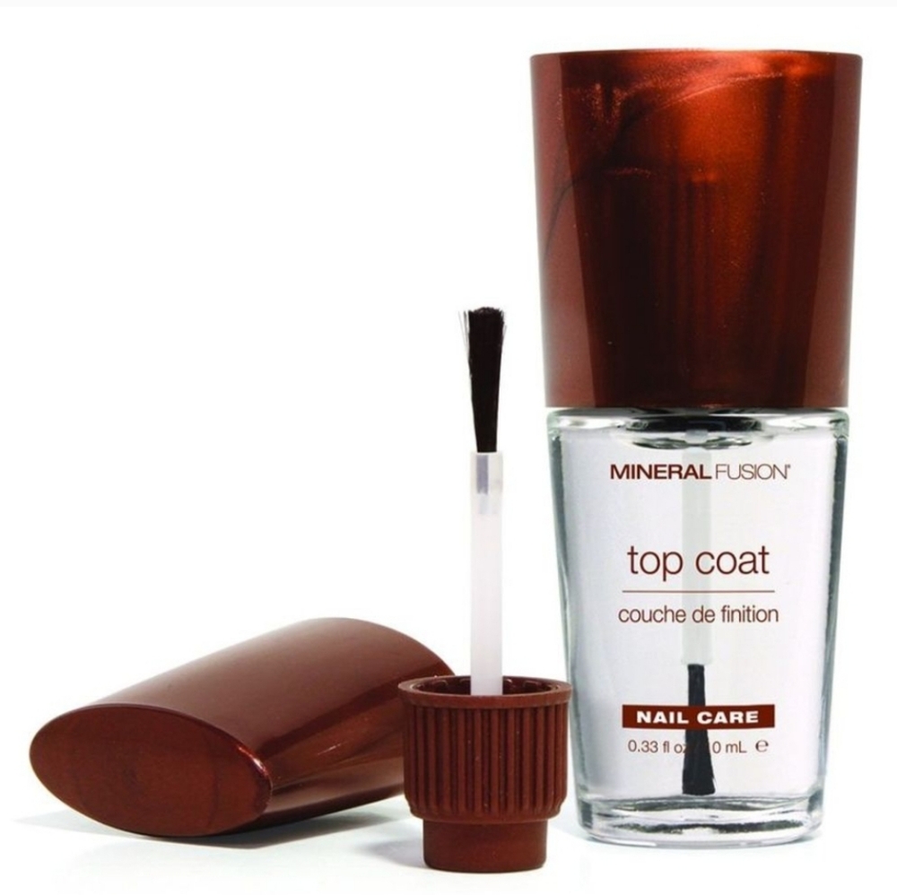 MINERAL FUSION CLEAR TOP COAT NAIL POLISH NEW